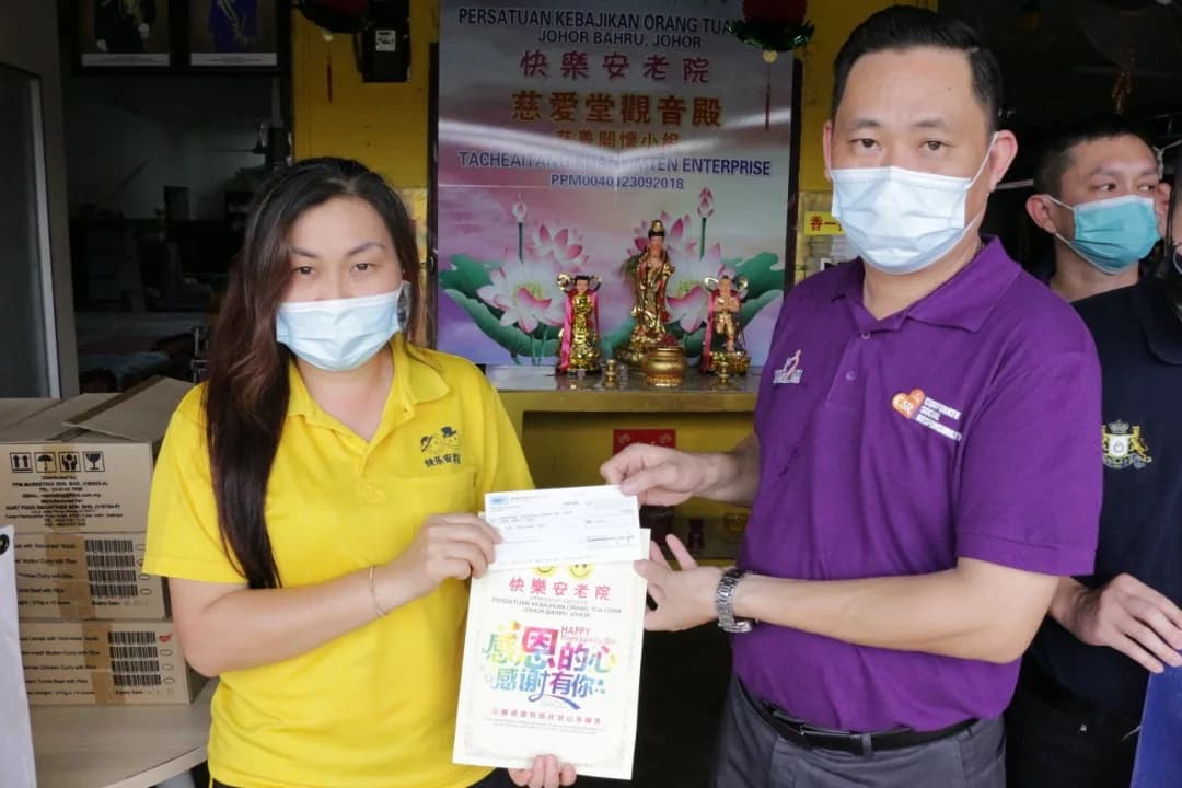Visited Persatuan Kebajikan Orang Tua Ceria Johor Bahru
